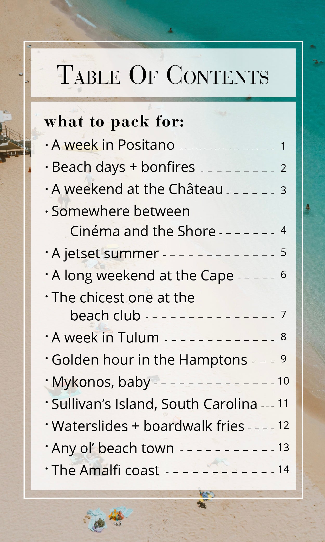 A Swim Capsule For Every Kind Of Beach Getaway