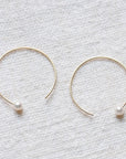 Pearl Threader Hoops