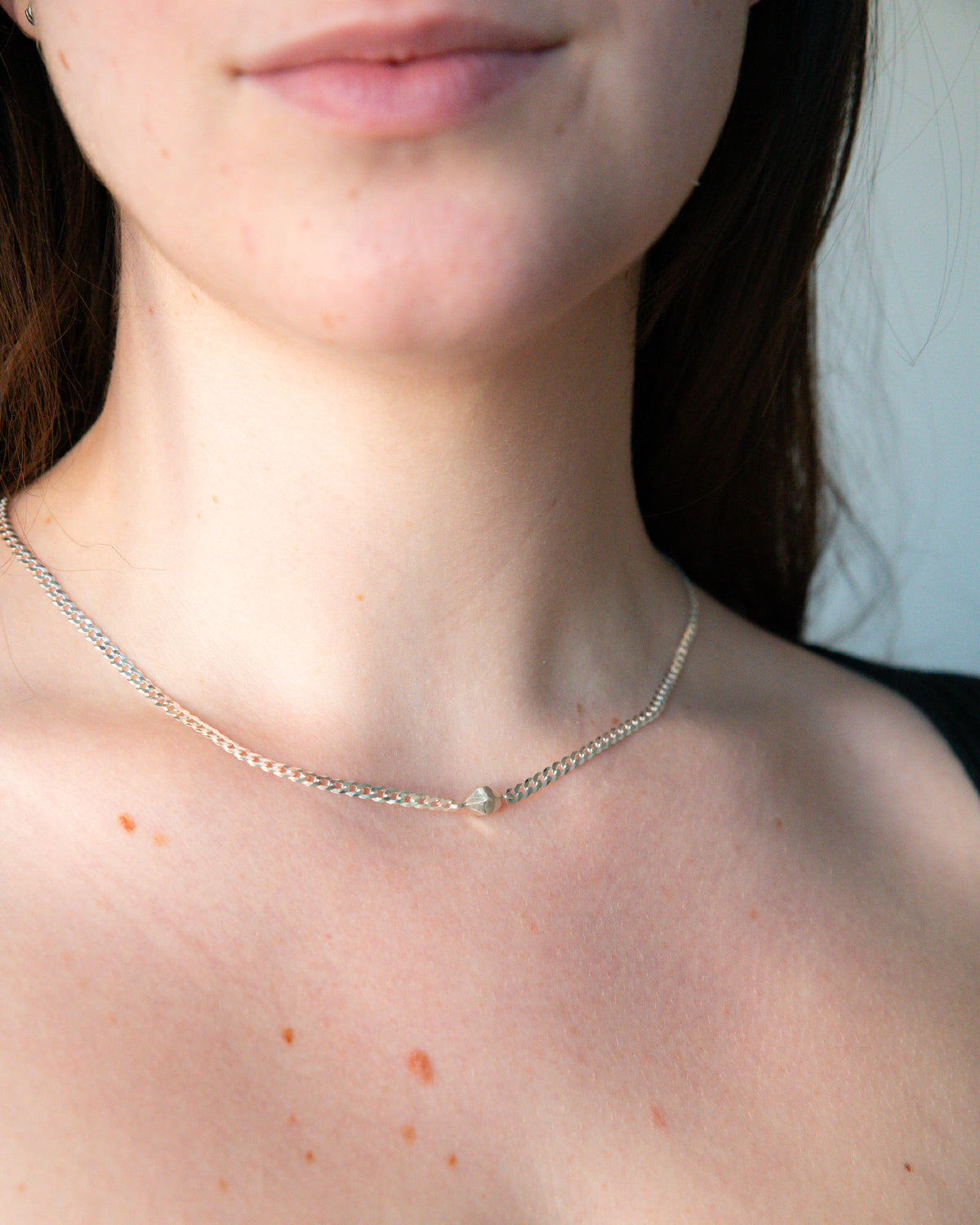 Silver Nugget Necklace