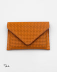 Woven Leather RFID Card Wallet