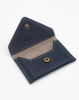 Woven Leather RFID Card Wallet