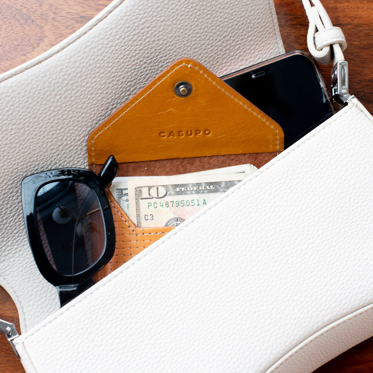 Woven Leather RFID Card Wallet
