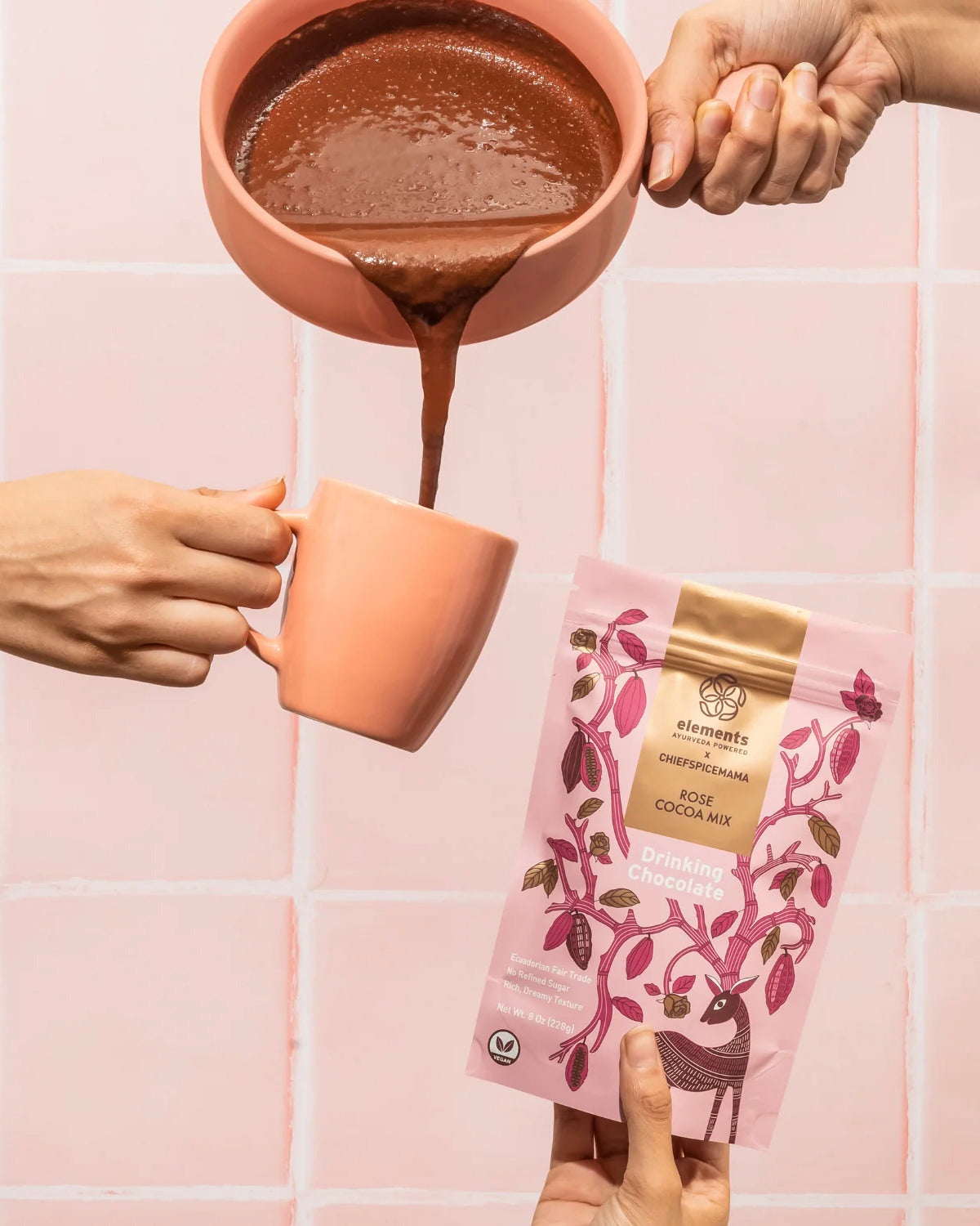 Vegan Rose Hot Chocolate Mix