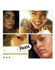 Collage of models wearing Fazit gold glitter freckles across their nose and cheeks