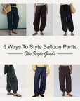How to Style Balloon Pants: 6 Easy Outfit Ideas