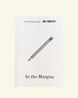 Cover of In the Margins, the No Particular Order career journal, with a pencil sketch