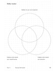 In the Margins journal page with a three-circle Venn diagram for hobbies and career