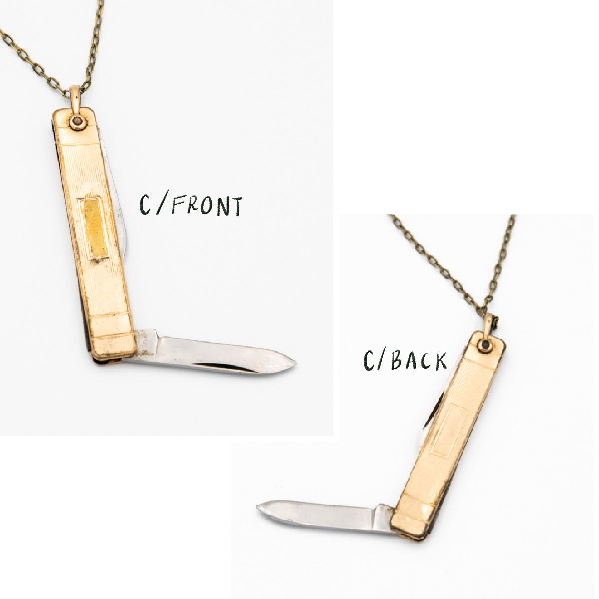 Antique Rare Pocket Knife Necklaces