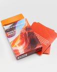 Where in the World Are You? card deck with orange clue cards fanned beside the box