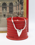 Silver Linings Heart Necklace