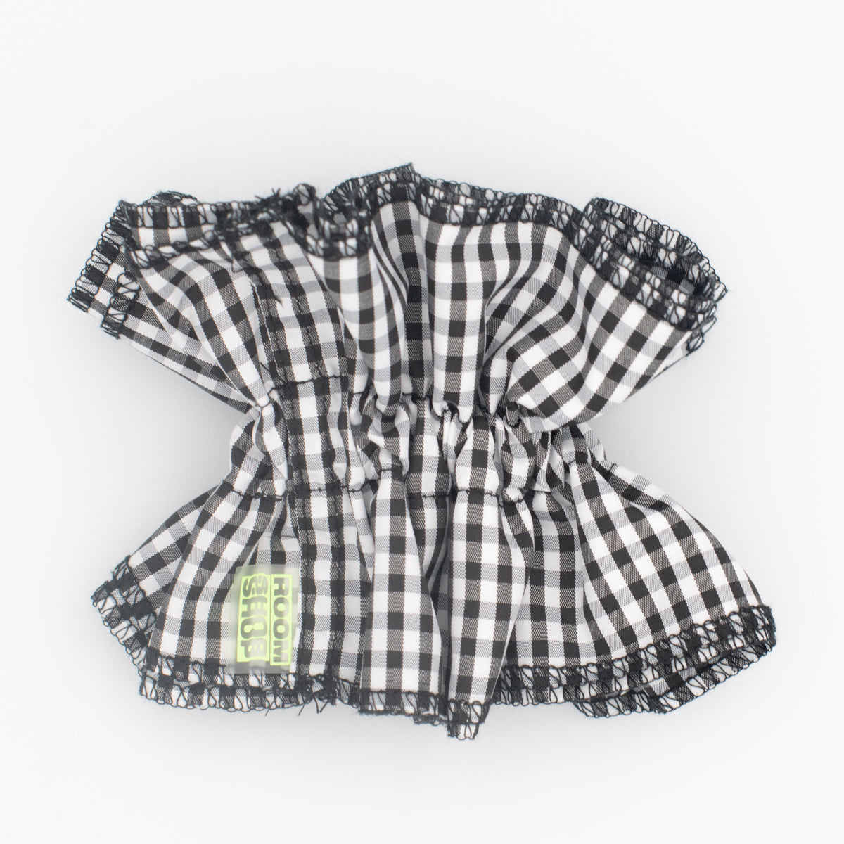 gingham ruffle scrunchie