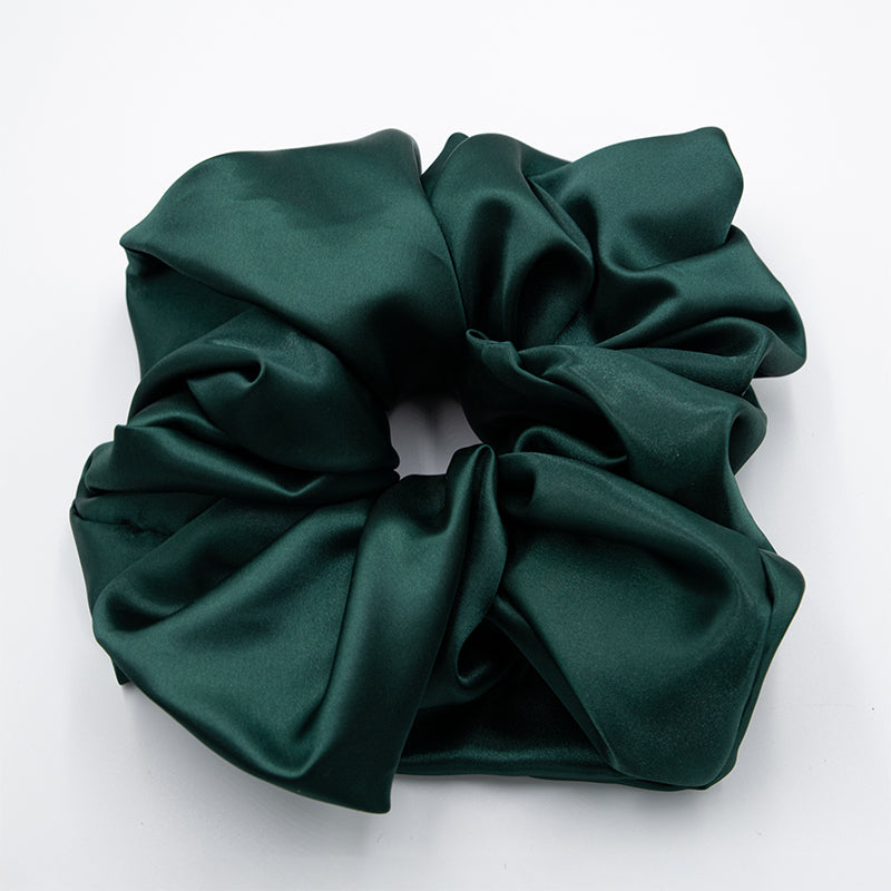 Giant Satin Scrunchie | Deep Teal