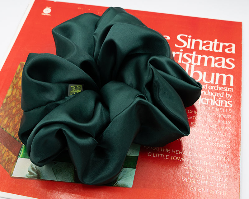 Giant Satin Scrunchie | Deep Teal