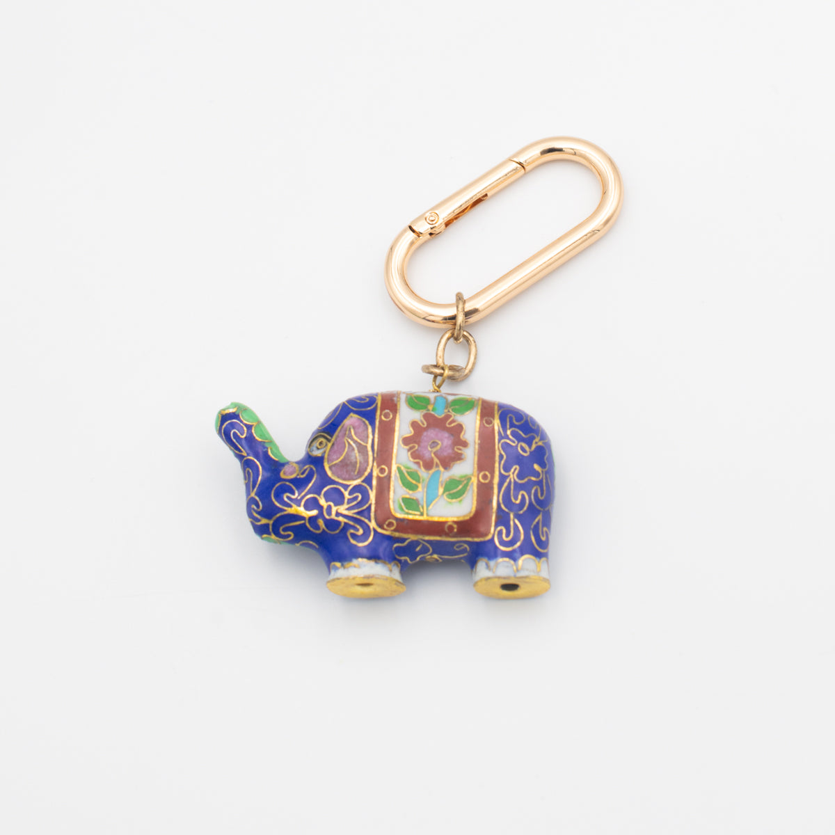 Vintage Cloisonné Elephant Bag Charm