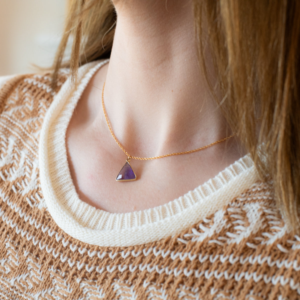 Gemini I | Gold-Filled Gemstone Necklace