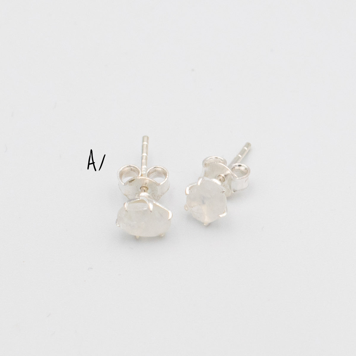 Sterling Silver Gemstone Studs