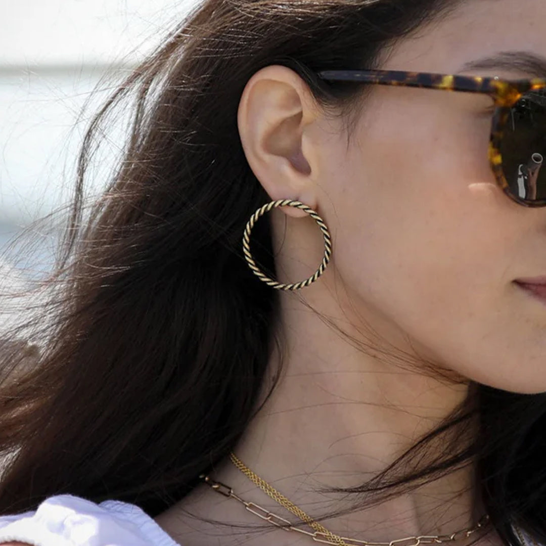 Rope Hoop Earrings