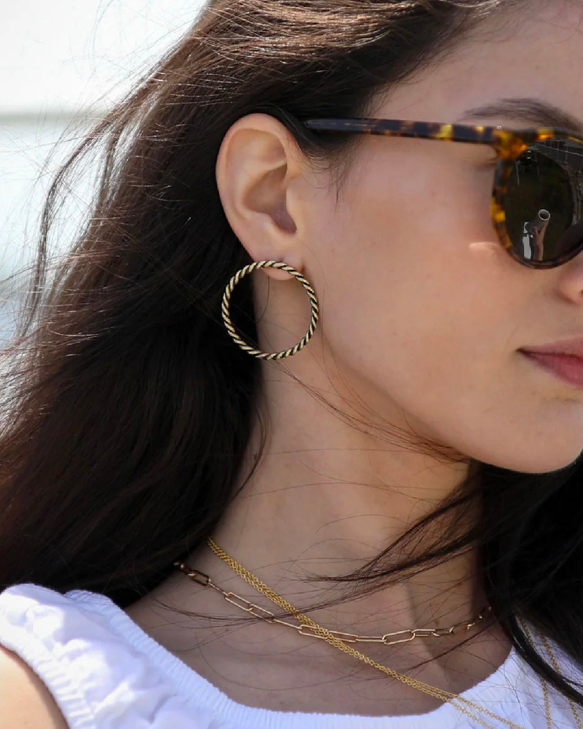 Rope Hoop Earrings