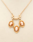 Antique Cameo Statement Necklace