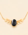 Antique Onyx Statement Necklace