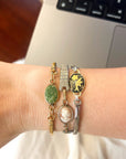 Vintage Jade Watch Band Bracelet