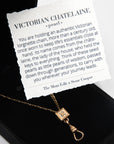 18” Victorian Chatelaine Necklace: Seed Pearls