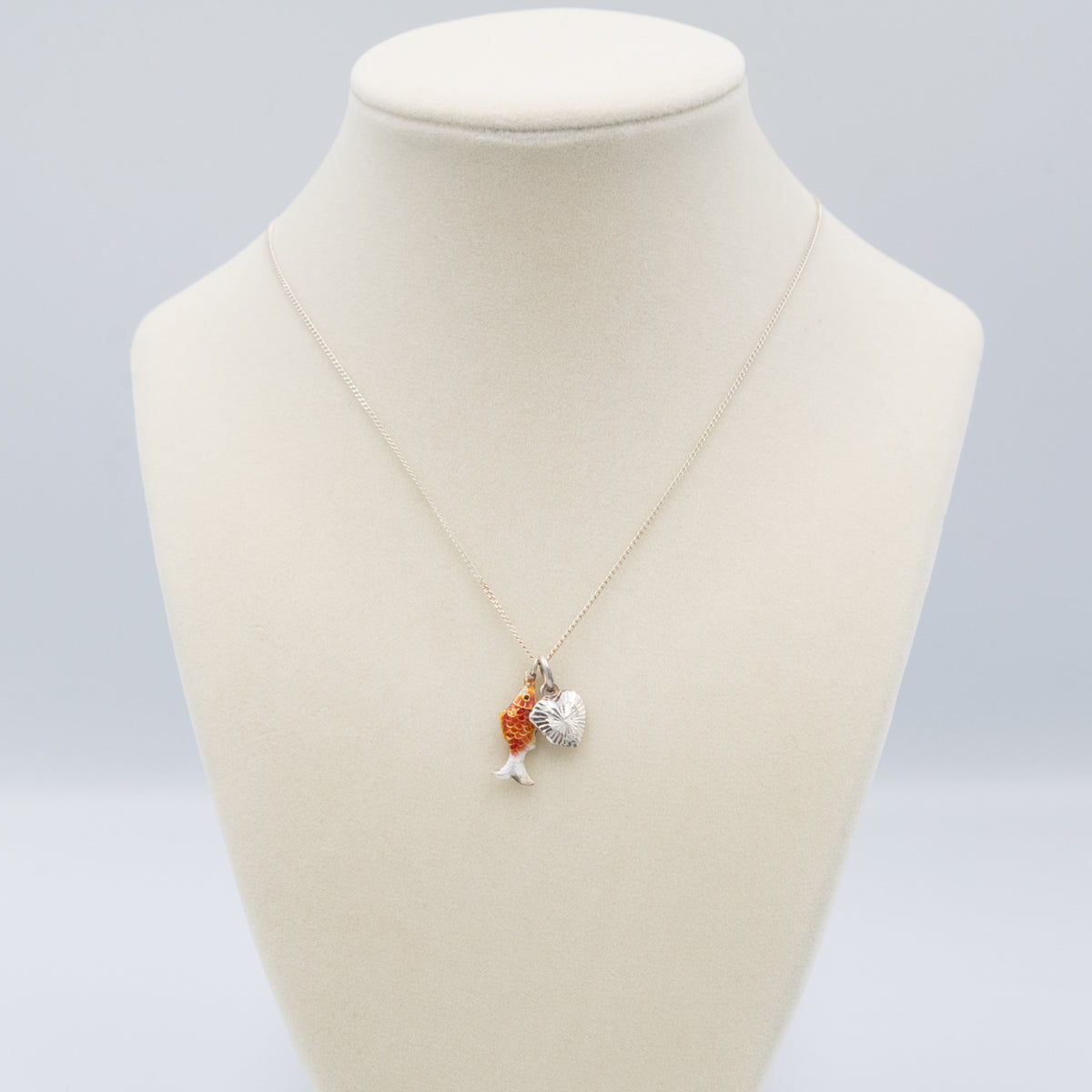 Cloisonné Fish Charm Locket