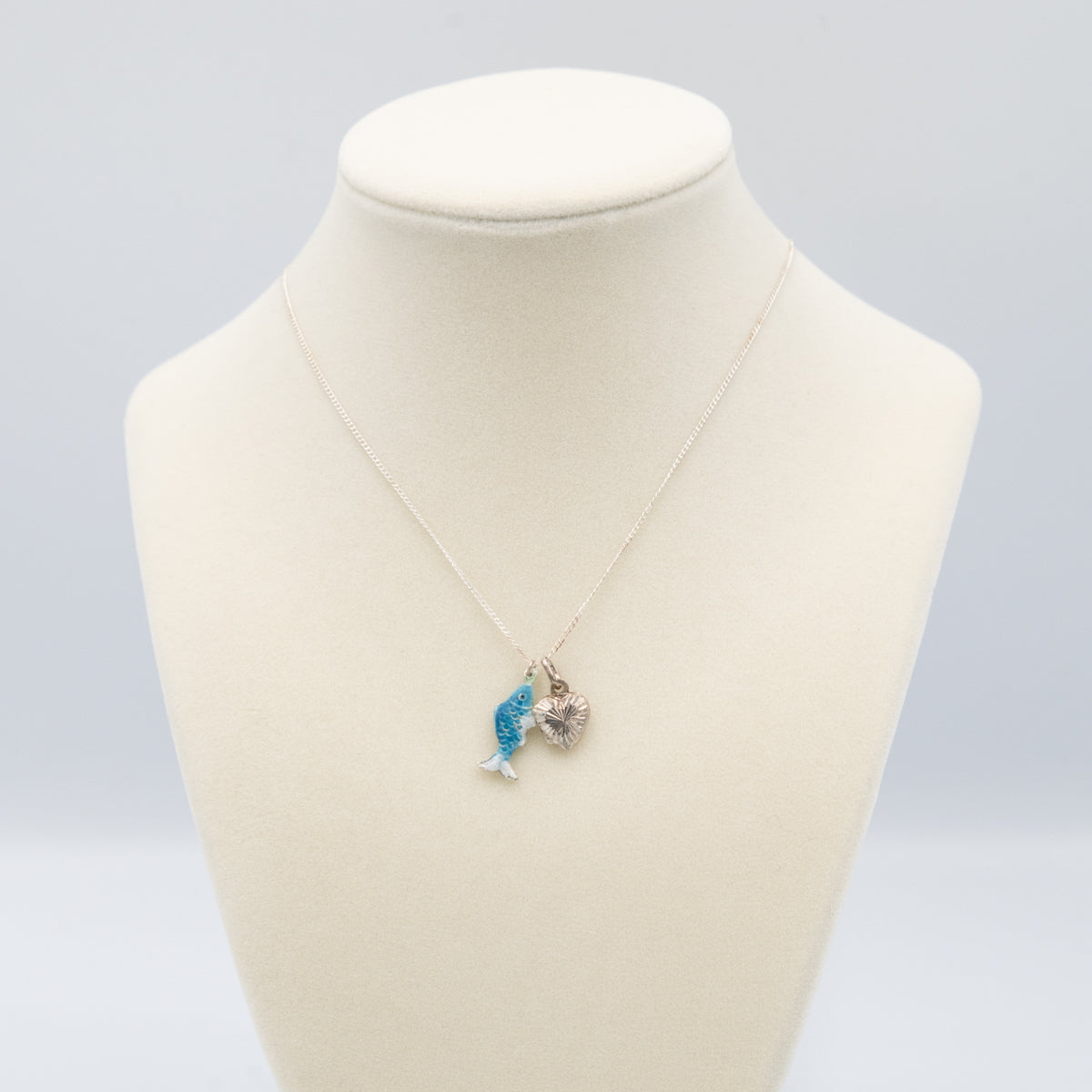 Cloisonné Fish Charm Locket