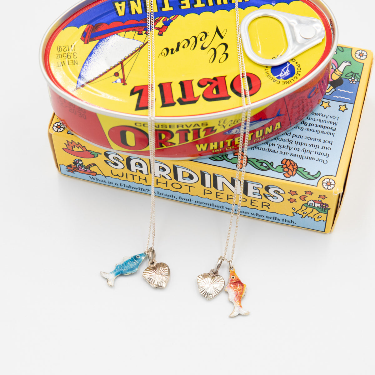 Cloisonné Fish Charm Locket