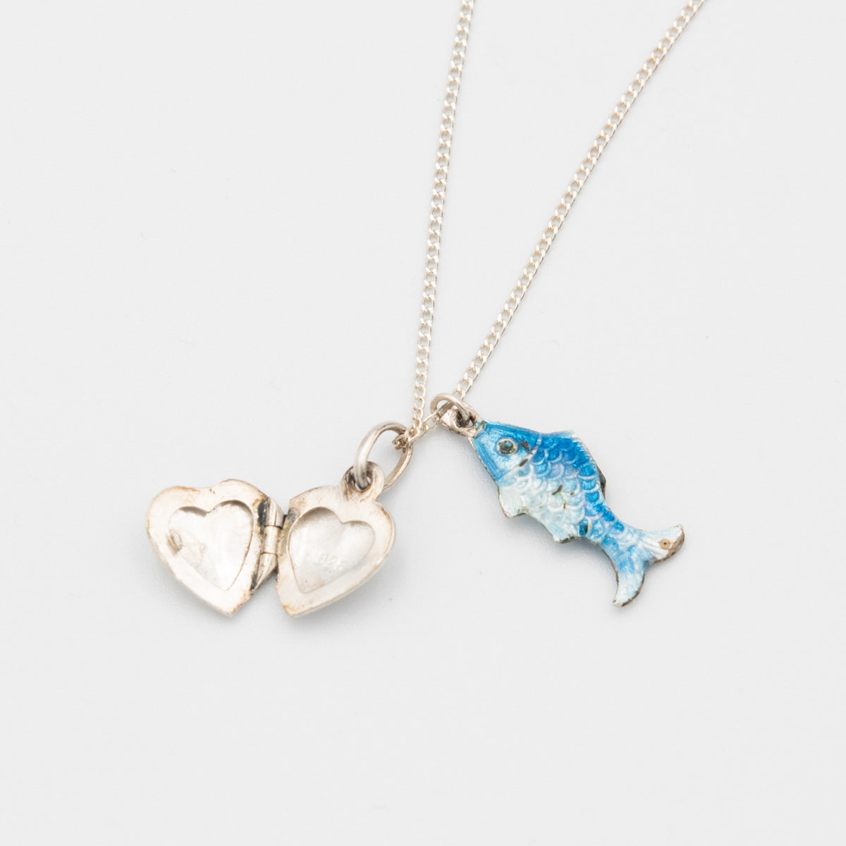 Cloisonné Fish Charm Locket