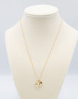 Gold Heart Locket With Charm