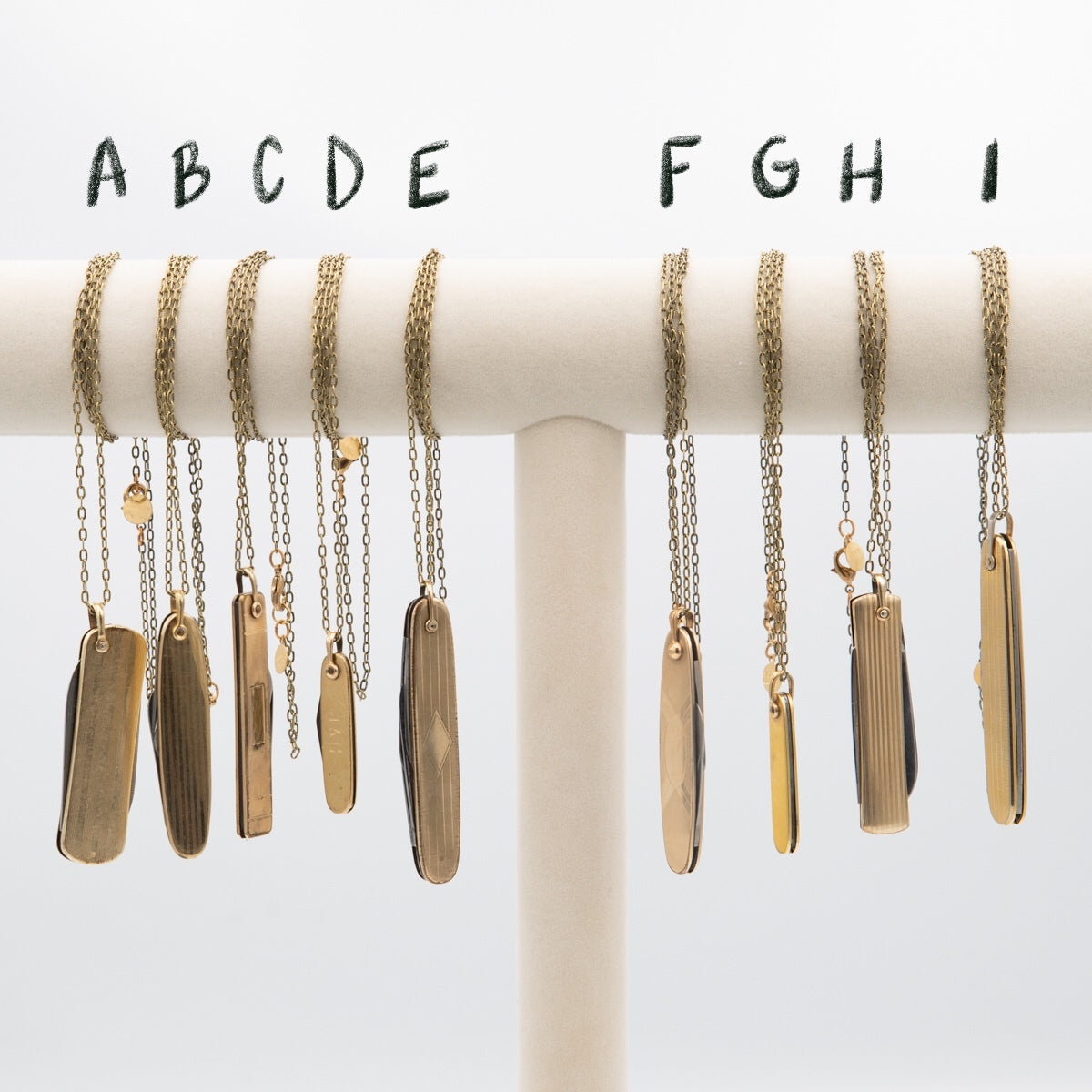Antique Rare Pocket Knife Necklaces