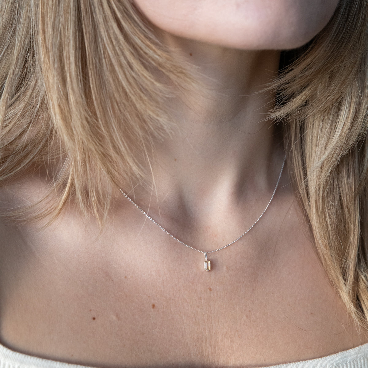Tiny Citrine Necklace