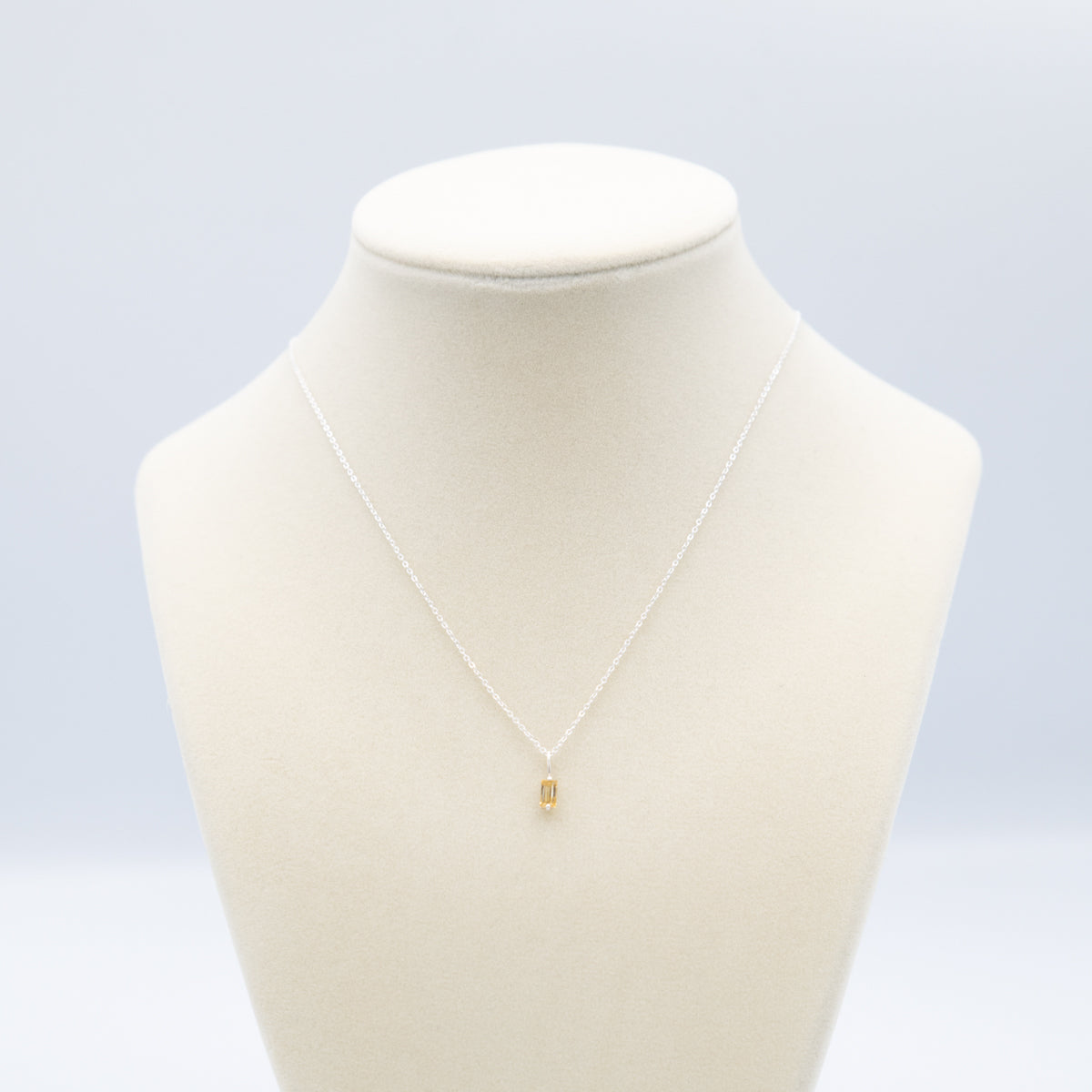 Tiny Citrine Necklace