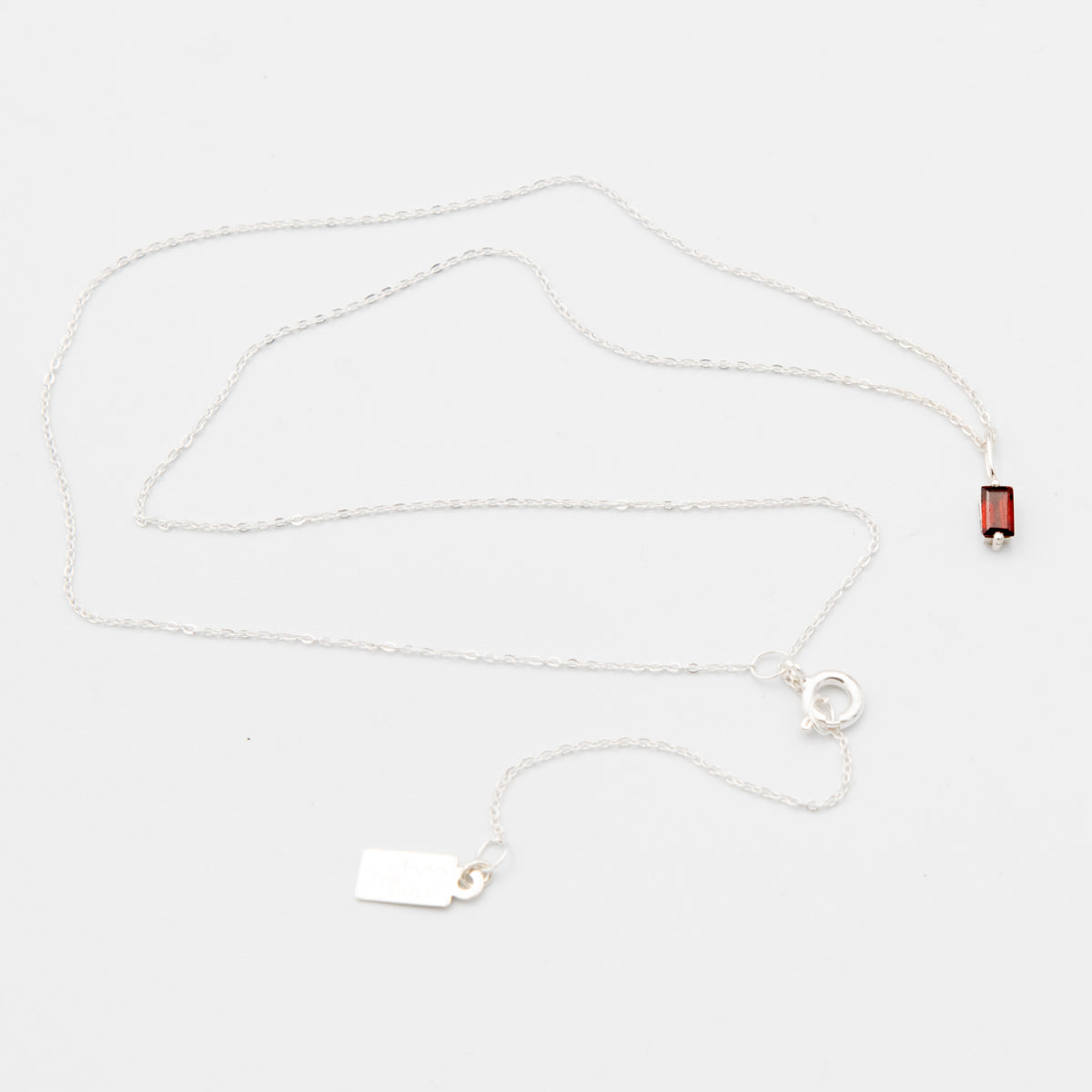Tiny Garnet Necklace
