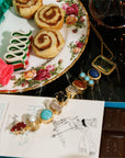 Gemstone Tie Necklace