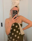 Polka Dot Stretch Bath Towel