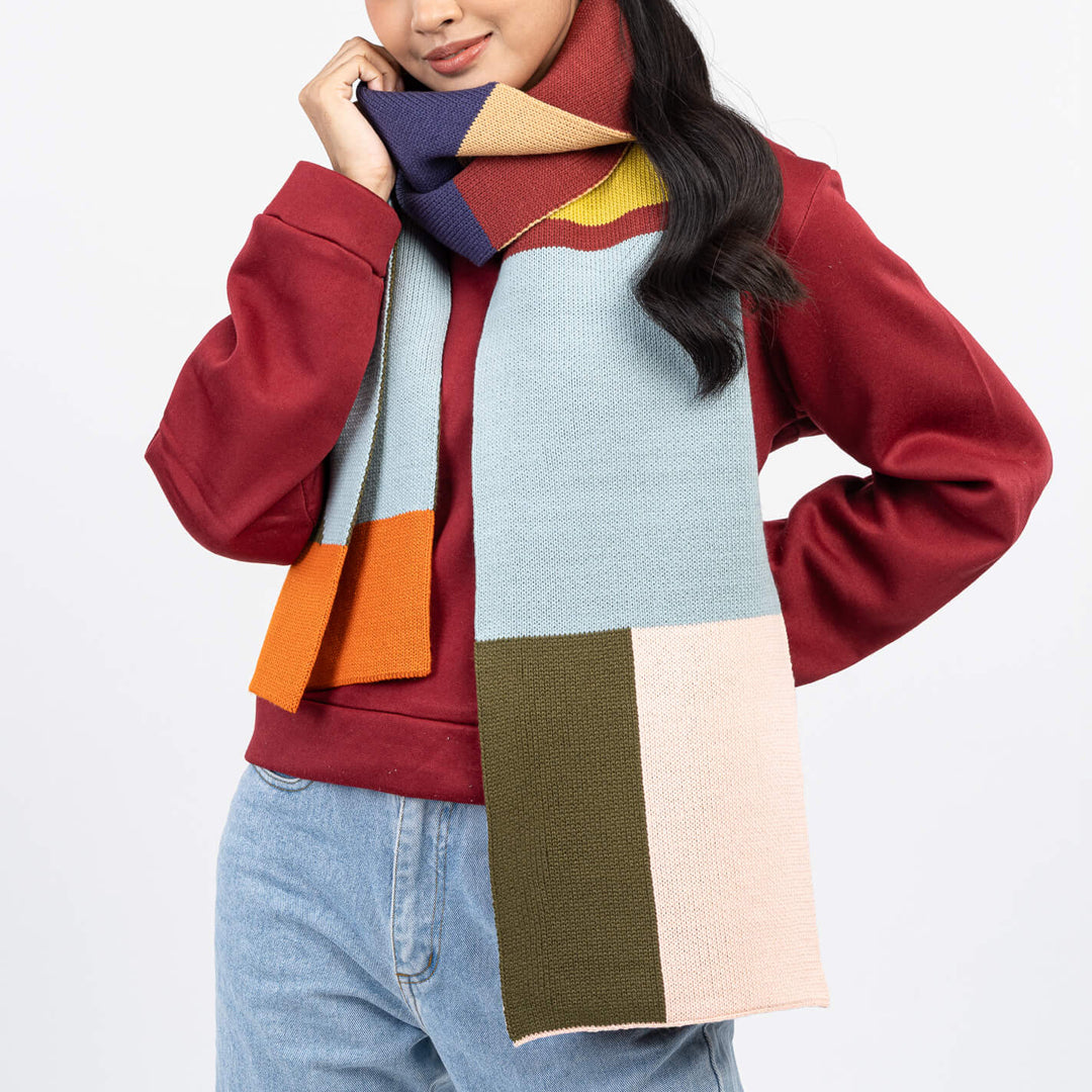 Mismatch Big Scarf