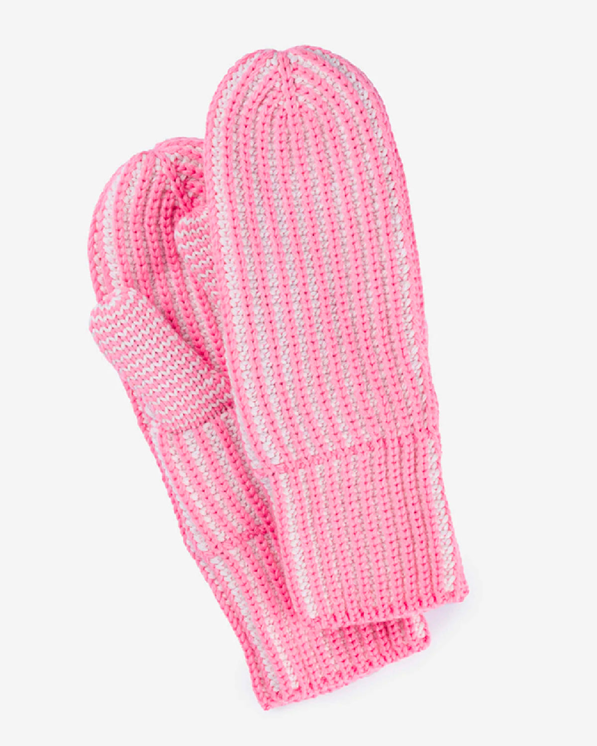Stripe Knit Mittens