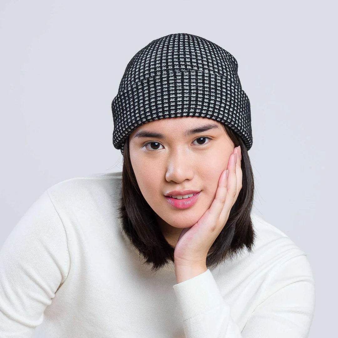 Grid Knit Beanie