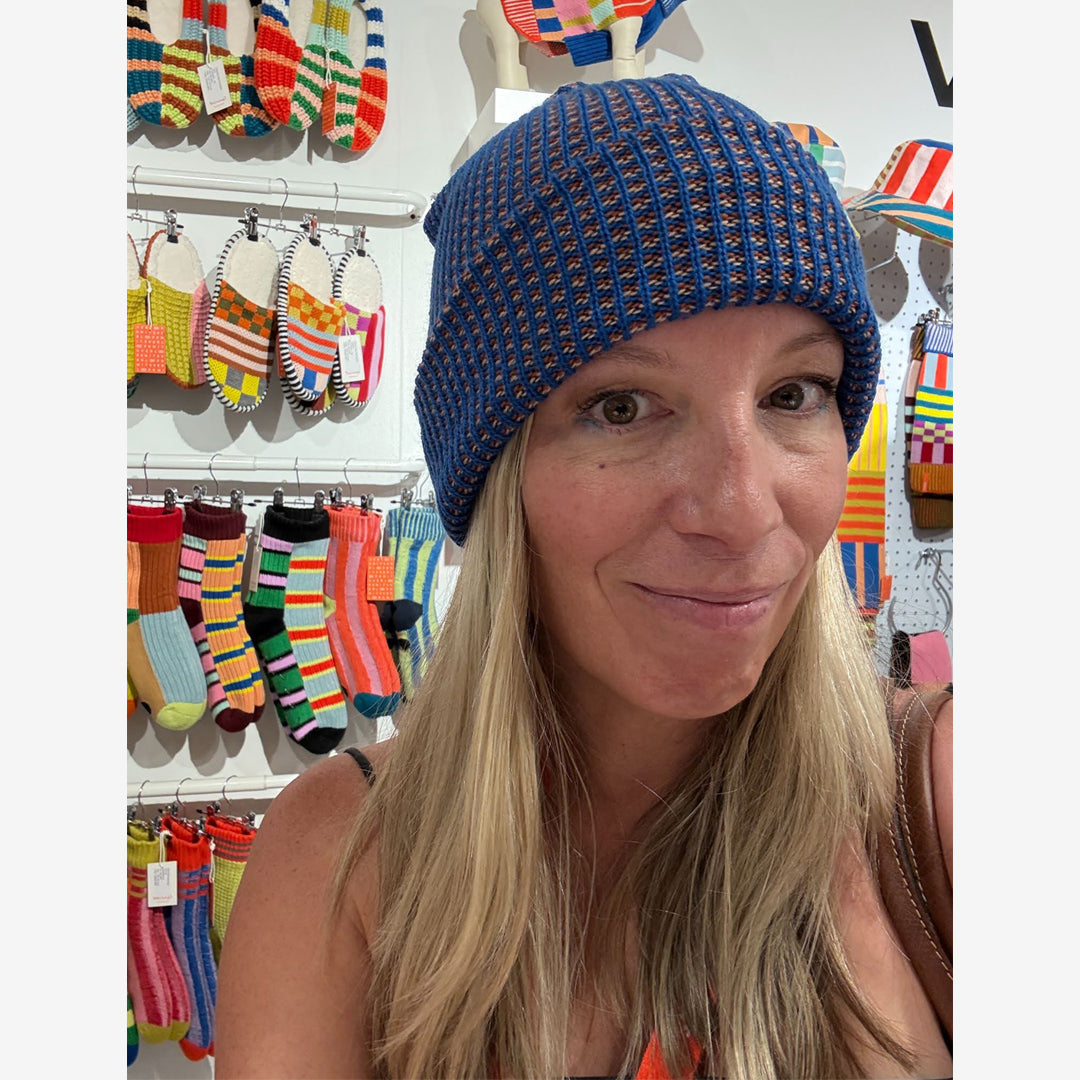 Grid Knit Beanie