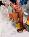 Stripe Knit Mittens