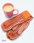 Stripe Knit Mittens