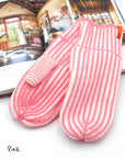 Stripe Knit Mittens