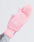 Stripe Knit Mittens