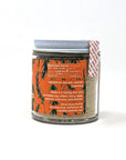 Back of the Rosemary Sea Salt jar showing nutrition facts and ingredients