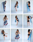 Striped Stretch Bath Towel