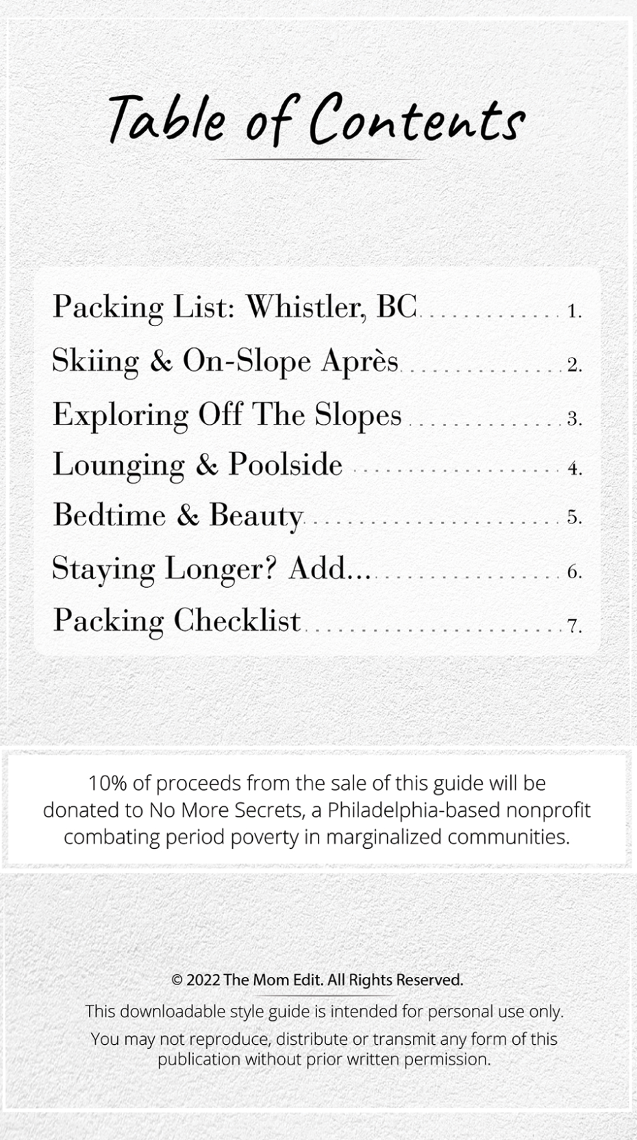The Cool Girl's Guide To Packing: Whistler, BC