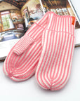 Stripe Knit Mittens