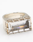 East/West Quartz Statement Ring